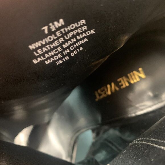 Nine West Leather Open Toe Boots 7.5 - Picture 7 of 14